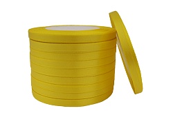 Лента атласная 0,6 см Желтый 23 м