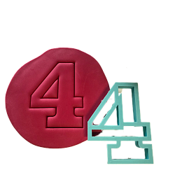 Вырубка для пряников "4" 10 см