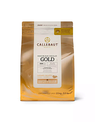 Шоколад белый Callebaut Gold со вкусом карамели в галлетах 2,5 кг
