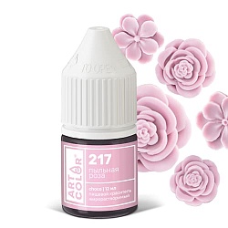 Гелевый жирорастворимый краситель "Art Color Choco" 217 Пыльная роза, 12 мл