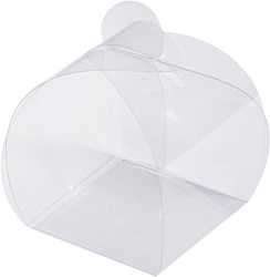 Коробка на 1 конфету 4,5 см*4,5 см*4,5 см пластиковая